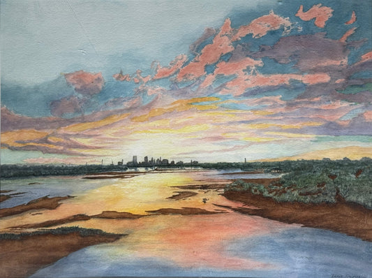 Sunset on the Arkansas